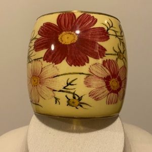 Cuff floral bracelet